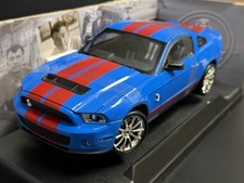 2010 Ford Shelby GT500 Blue & Red Stripes 1/18 Shelby Collectibles