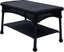 Black Wicker Patio Furniture Coffee Table