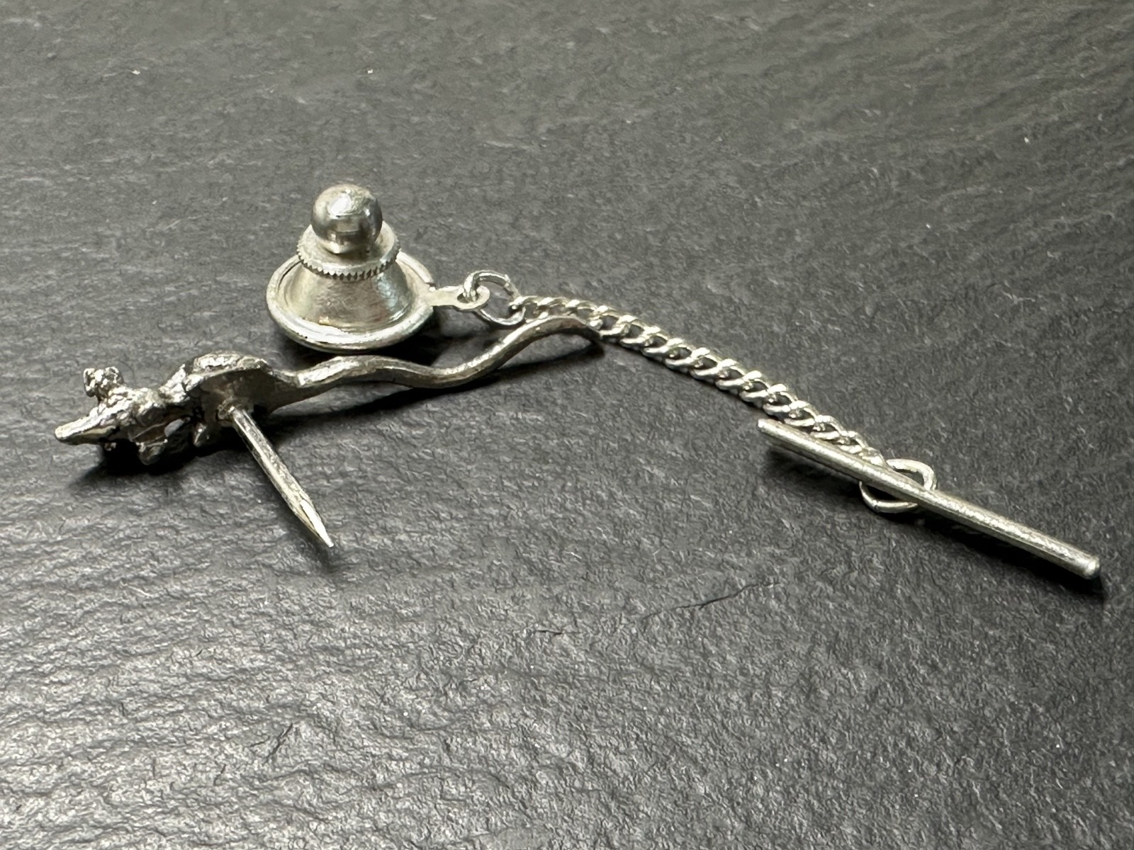 VINTAGE MOUSE (RAT? RODENT?) TIE PIN & TIE BAR M211