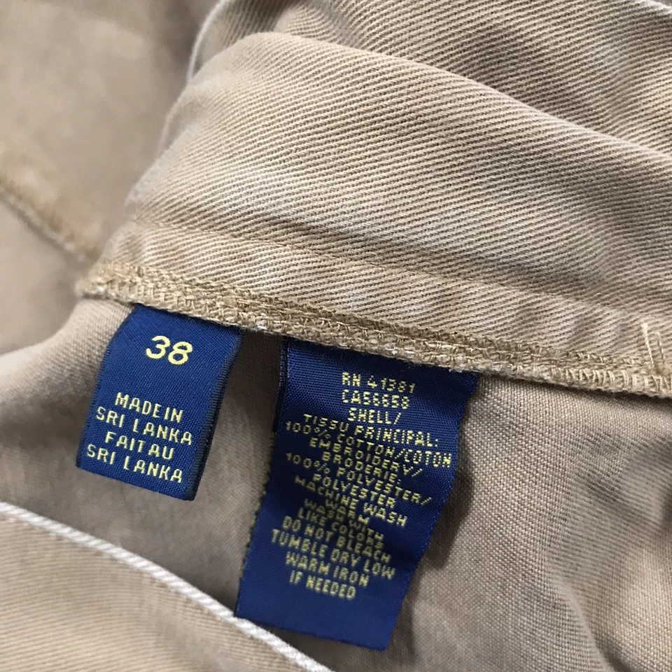 Pantalones Cortos Polo Ralph Lauren Para Hombre 36 Beige Estampado Completo Pony AOP Calce Clásico 9" Foto 4 de 4
