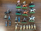 Lot Of 22 Marx/Britains LTD/Misc Vintage Painted Plastic/Lead Soldier Figures