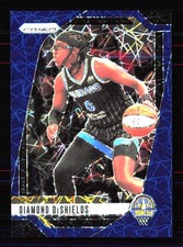 2024 Panini Prizm WNBA #8 Diamond DeShields Blue Velocity Prizms Chicago Sky