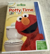 Sesame Street Elmos Potty Time DVD, 2006 Complete Case DVD Bonus Reward Poster