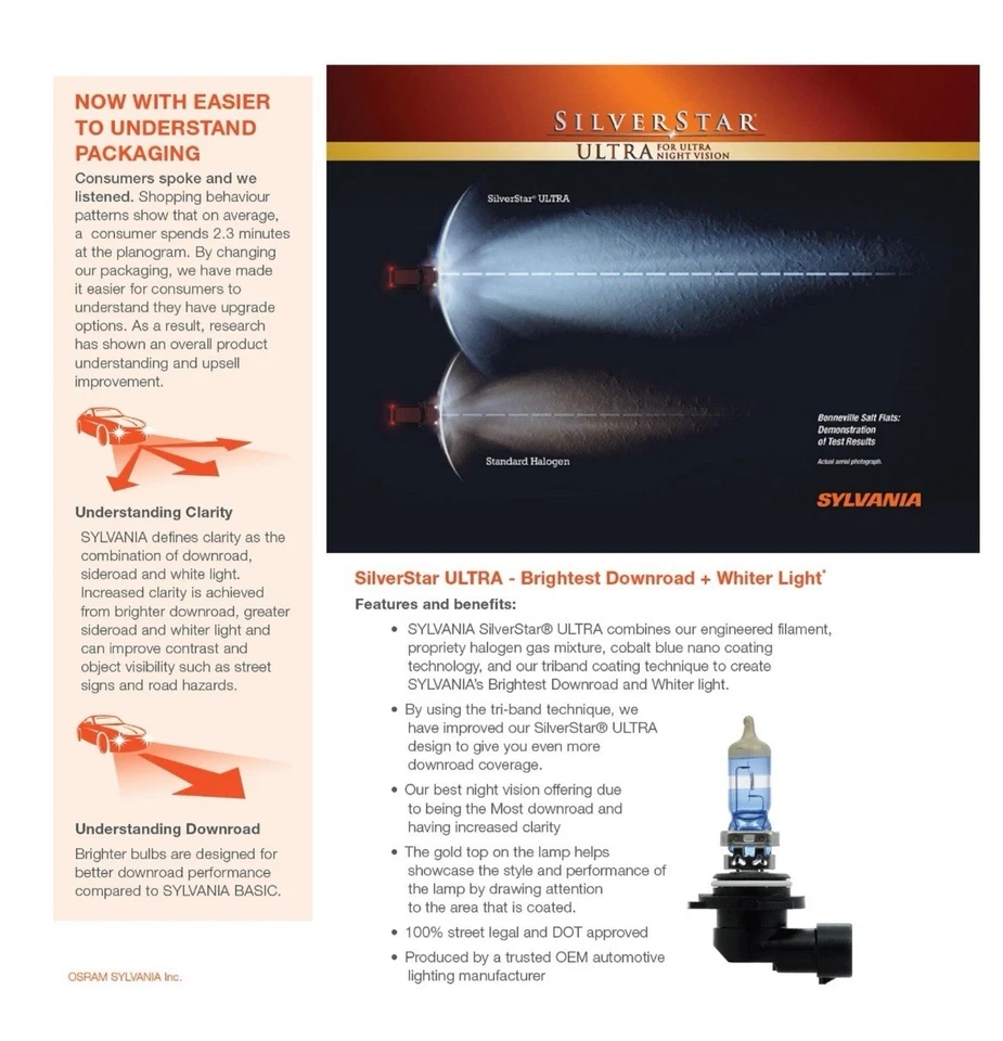 Farol de Alto Desempenho SYLVANIA 9005 SilverStar ULTRA (PAR) NOVO ESTOQUE FRESCO - Imagem 3 de 4