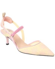 Fendi Colibri Leather Slingback Pump Womens