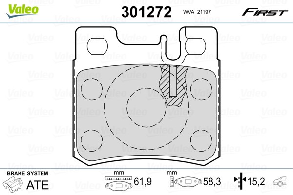 Fits VALEO 301272 BRAKE PADS FIRST  ⭐UK Stock⭐