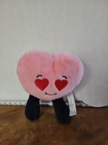 Pink Heart Plush American Greetings Stuffed Plush 5" Heart Eyes - Picture 4 of 8