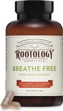 Rootology Breathe Free - Natural Nasal & Sinus Relief - Fast-Acting, Non-Drow