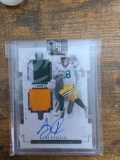 2020 Panini Impeccable - Elegance Rookie Autos AJ Dillon #124 /75 Green Bay