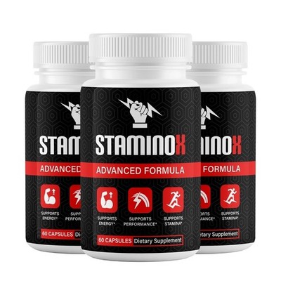 Staminox for Men Supplement to Boost Performance ED & Stamina Double Power 180ct