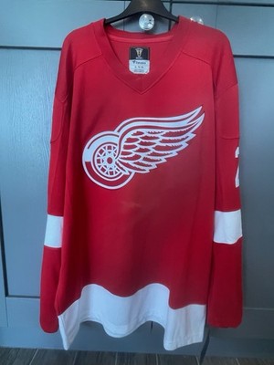 Brandneu mit Etikett Fanatics Vintage NHL Detroit Red Wings Trikot rot XL Chelios 24