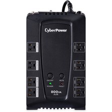 CyberPower AVR Computer Battery Backup, 800VA 450W UPS, 8 Outlets