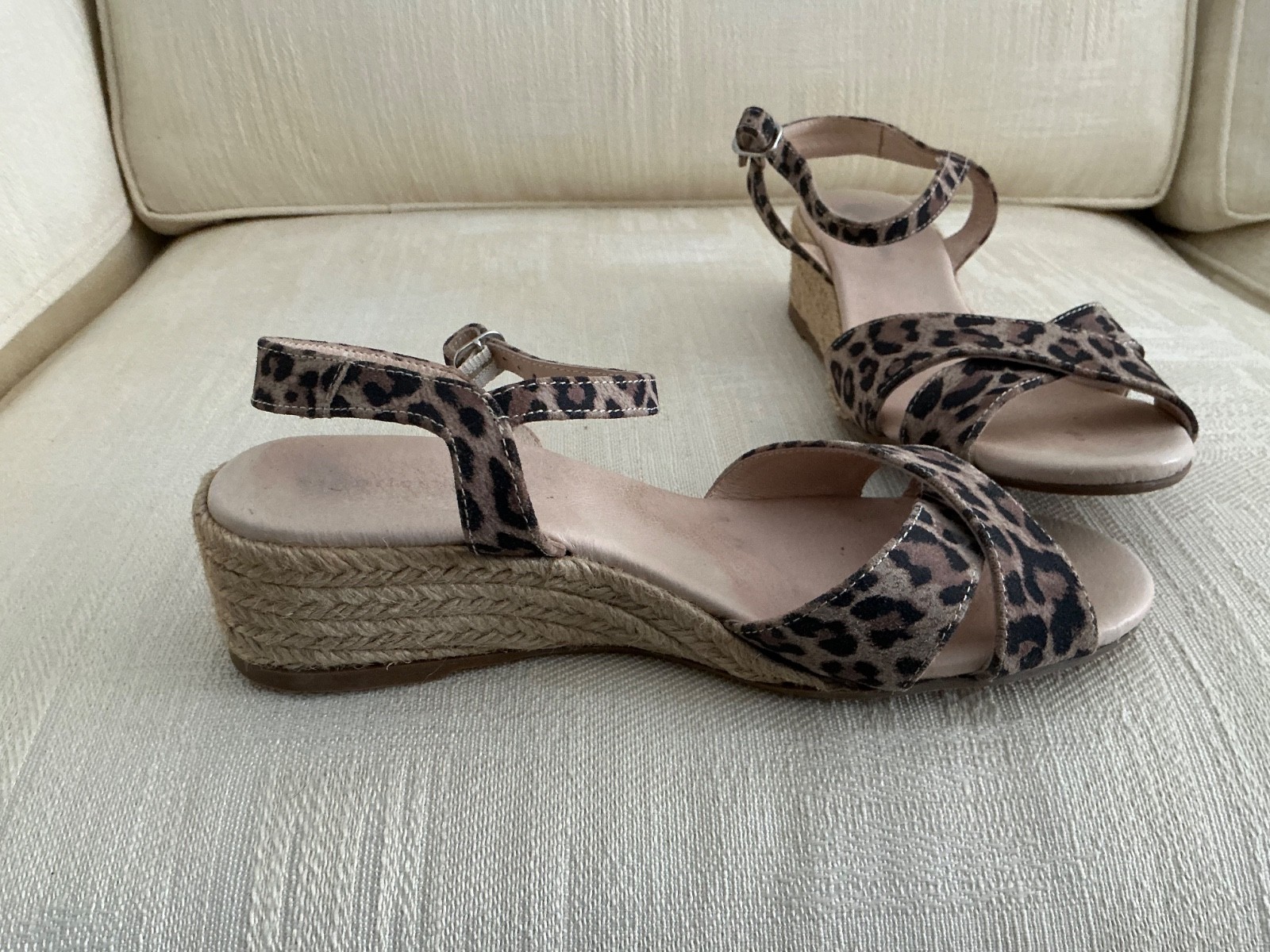 Eric Michael (Spanish Made) Leopard Patterned San… - image 2