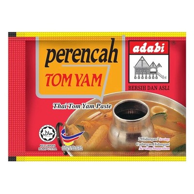 Adabi Tom Yum Paste 40g x 10 Thai Authentic Cooking Seasoning
