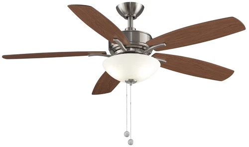 Fanimation Aire Deluxe 2-Light 52" 5-Blade Ceiling Fan in Brushed Nickel - Picture 1 of 4