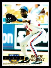 1994 Pinnacle Baseball Cliff Floyd Rookie Prospect Card #392 Montreal Expos RC. rookie card picture