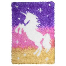DL-YTG Latch Hook Kits Rug Unicorn Crochet Yarn 20x15in/52X38CM,