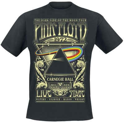 Pink Floyd T-Shirt Herren The Dark Side Of The Moon - Live On Stage 1972 schwarz