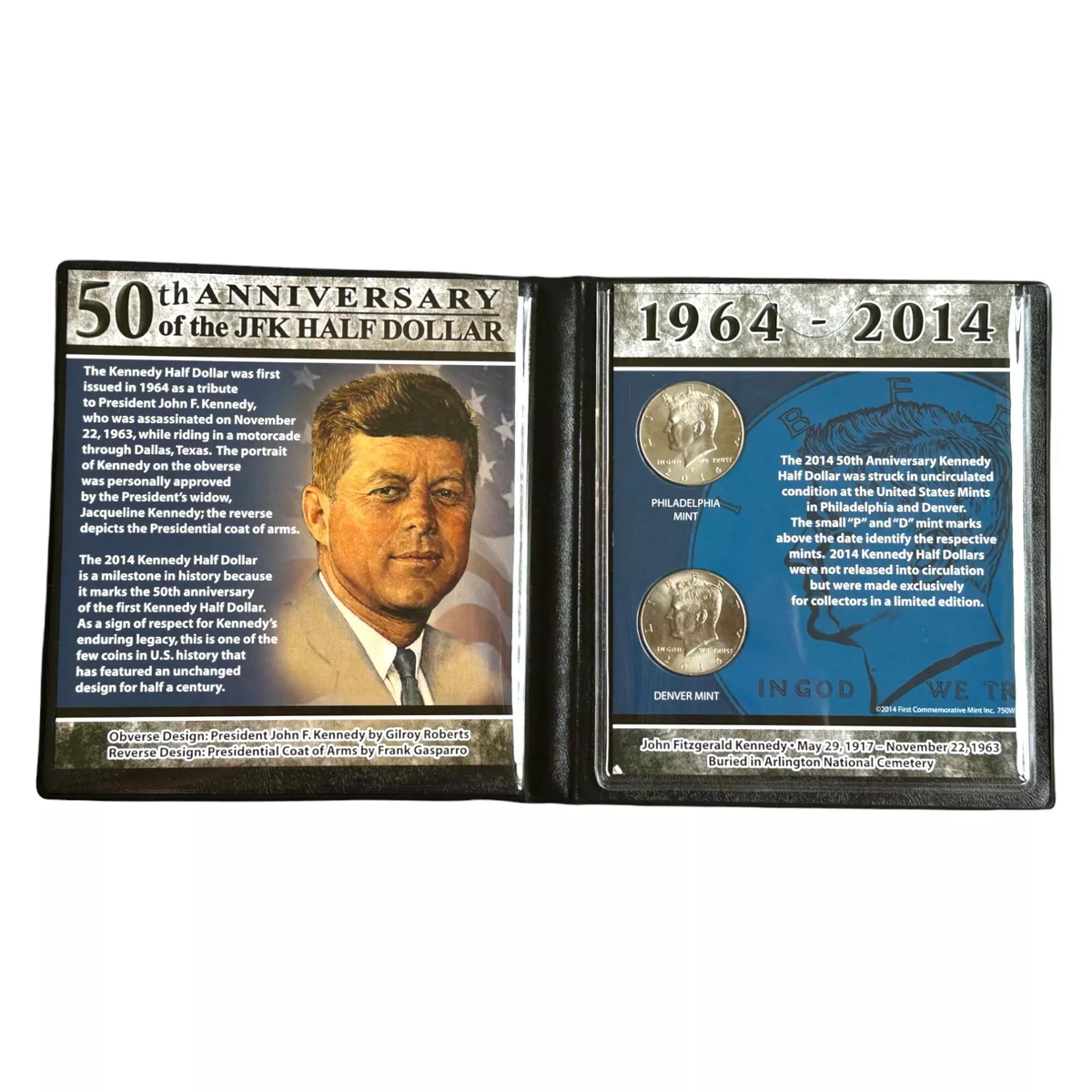 First Commemorative Mint 50th Anniversary of the JFK Half Dollar
