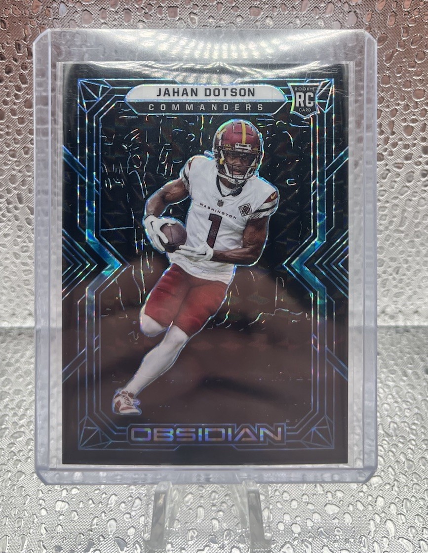 2022 Panini Obsidian - Jahan Dotson #114 Electric Etch Blue 1/1 (RC)