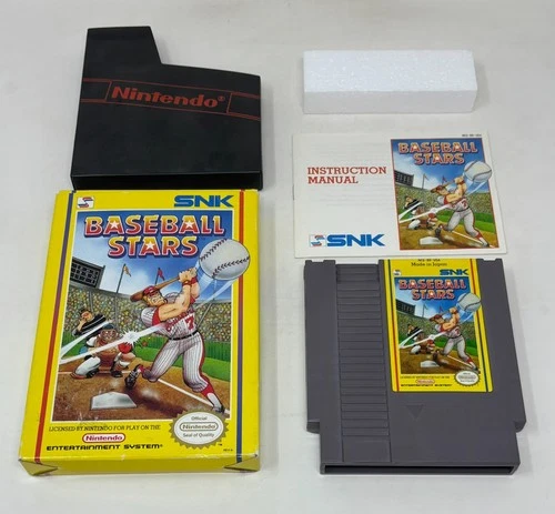 NES Nintendo - Baseball Stars - CIB Complete in Box - Tested (SNK, 1989)