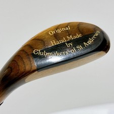 Handmade Hickory Putter Wooden Head Rare St. Andrews