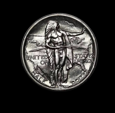 #ad 1936 P Oregon Trail Commemorative Half Dollar 50C $89.90