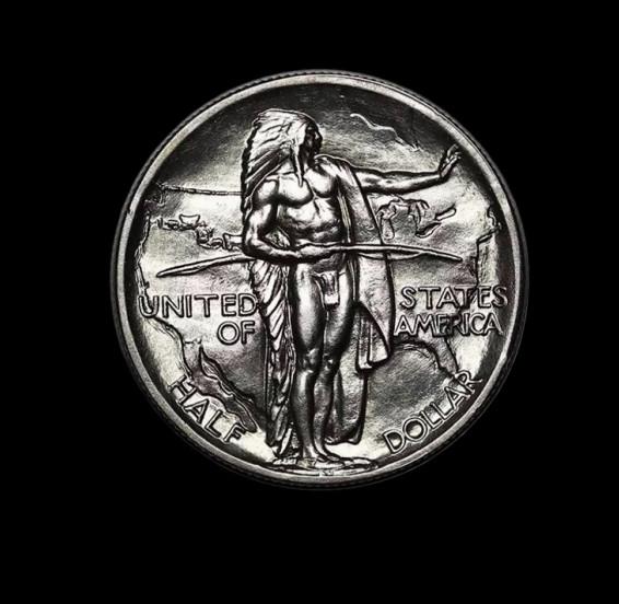 1936 P Oregon Trail Commemorative Half Dollar 50C
