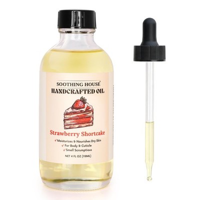 Soothing House Strawberry Shortcake Body Oil Moisturizing Body Oil for Soft, ...