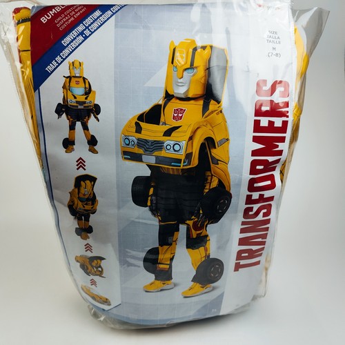 Transformers Bumblebee Converting Costume Kids | Size M (7–8) by Disguise Hasbro - Picture 5 of 17