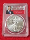 2017  American Silver Eagle ASE $1 PCGS MS 70 FDI DONALD TRUMP 1 OF 2000 #T2269