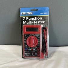 7 Function Digital Multimeter DC-AC Voltage Battery Multi Tester Cen-Tech A