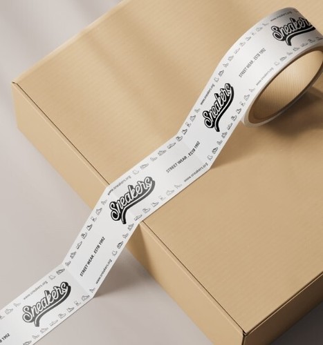 Custom Tape Bespoke Printed Branded Logo Packaging Tape 50mm x 66m - 1-3 Colour - Picture 5 of 7