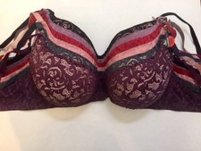 FLORAL LACE BRAS NWT DDD CUP SIZES 36/38/40/42/44 WITH UNDERWIRE MULTIPLE COLORS
