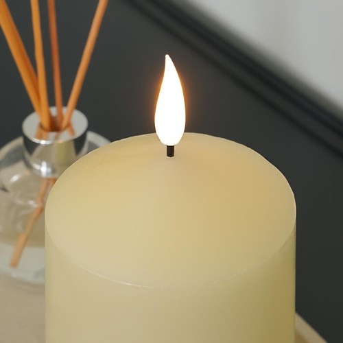 Battery Powered Candle LED Flameless Flickering Real Wax Set Of 3 With Remote - Picture 26 of 48