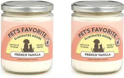 Pet's Favorite - Tested & Proven - Odor Eliminating Candle, Pet-Friendly Pack 2