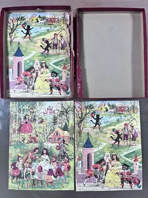 2 Puzzles en Bois Vintage No 23. Contes et Légendes 2 wooden puzzels - Photo 1/4