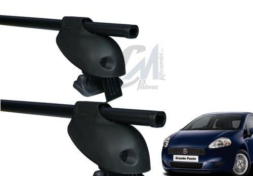 41089 BARRE PORTATUTTO COMPLETE CAM NERE FIAT GRANDE PUNTO 5p DAL 2005 AL 2012  - Foto 1 di 10