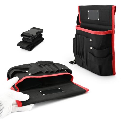 Bolsa de herramientas de envoltura con cinturón cintura impermeable Oxford pequeña herramienta organizadora herramientas - Imagen 6 de 6