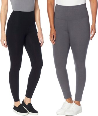 Uncover 2Pc Everyday Smoothing Legging Black Magnet 2X NEW (704)