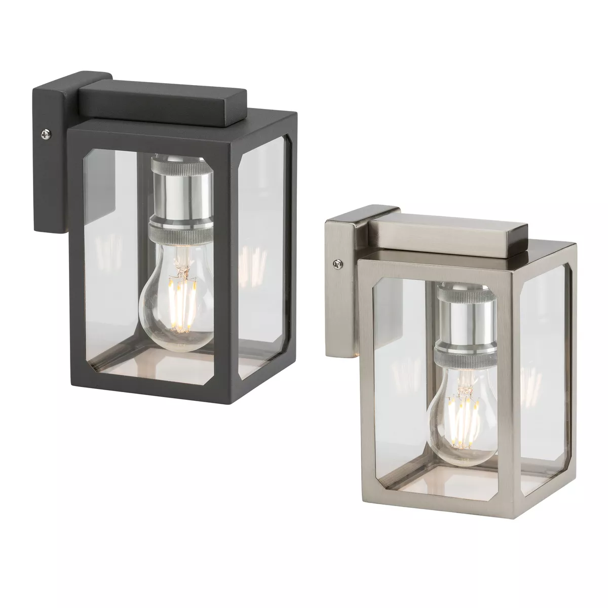 Chrome outlet outdoor lantern