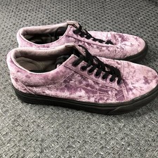 Vans Old Skool Purple Velvet Unisex Mens Size 6.5 Womens Size 8 Great Condition
