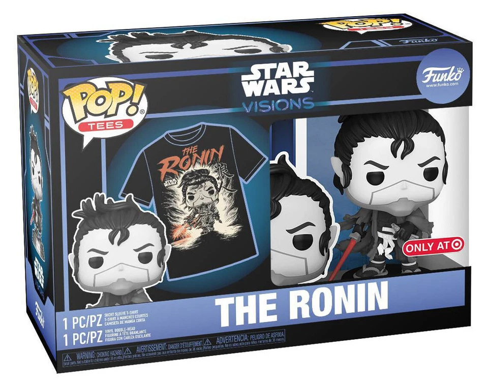 Funko POP! Camisetas #505 Star Wars Visions - ¡El Ronin POP! & Camiseta - Camisa 2XL Foto 2 de 4