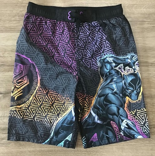 Boys' Marvel Black Panther Swimsuit Trunks Size S (6/7) NWOT *DEFECT* - Picture 3 of 5
