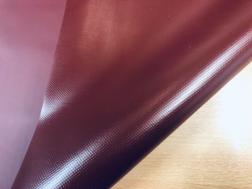 TOUGH BURGUNDY RED WATERPROOF REINF PVC FABRIC UV ROT RESIST TARP BOAT COVER ! - Picture 4 of 5