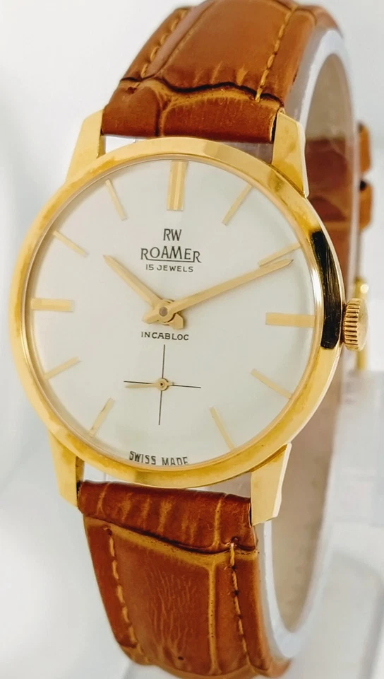 NOS RW Roamer INCABLOC 10 μ GP *Rare Vintage,1970' , Hand Winding, Swiss Made - Image 2 of 3