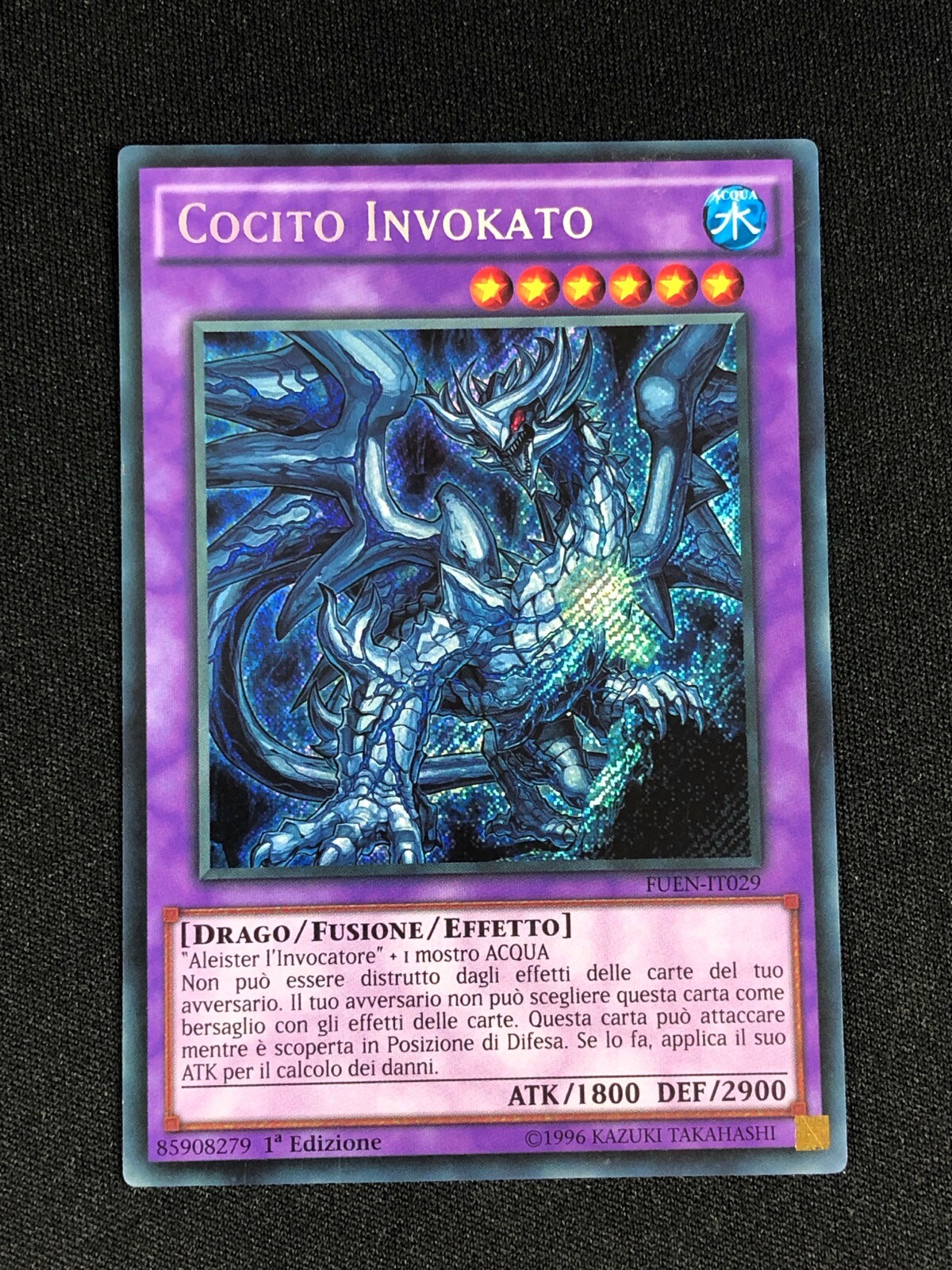 YuGiOh Invoked Cocytus FUEN-EN029 1st Ed Secret Rare Italian