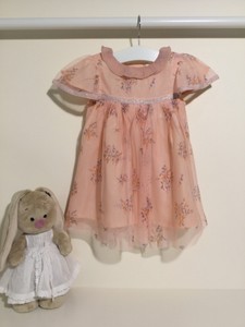 9-12 Monate Baby Tüllkleid Prinzessinkleid rosa Geburtstag Kleid Größe 80