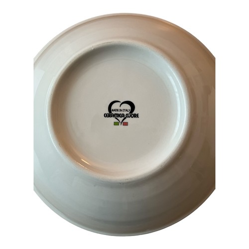 Ceramica Cuoremade Poppy Pasta Salad Soup Bowls Set of Two Italian Production - Bild 6 von 7