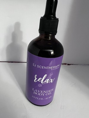 SJ scentherapy Relax lavender Body Oil 3.3 Fl Oz